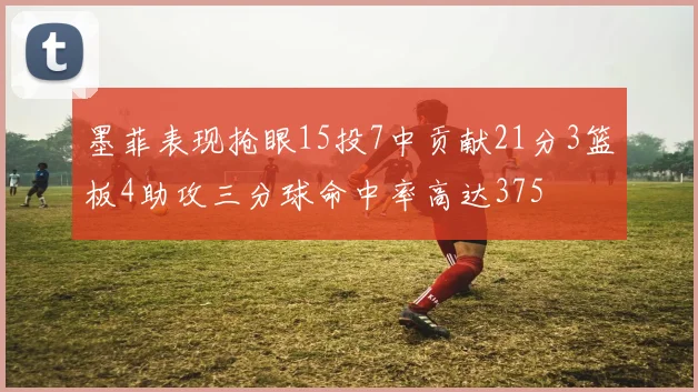 墨菲表现抢眼15投7中贡献21分3篮板4助攻三分球命中率高达375